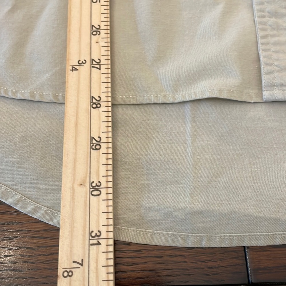 Levi's Vintage Diamond Label Neutral Tan Short Sleeve Button Down (read) - Picture 5 of 13